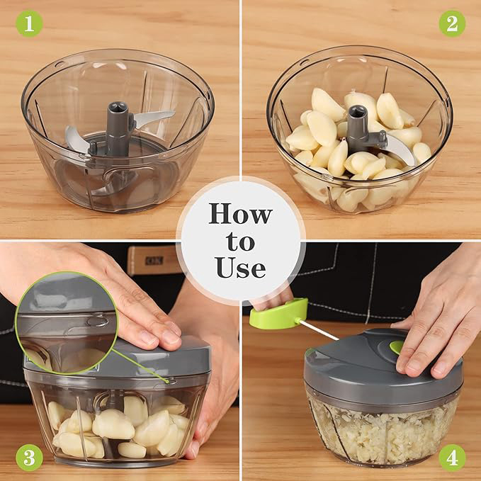 Manual Food Processor Vegetable Chopper