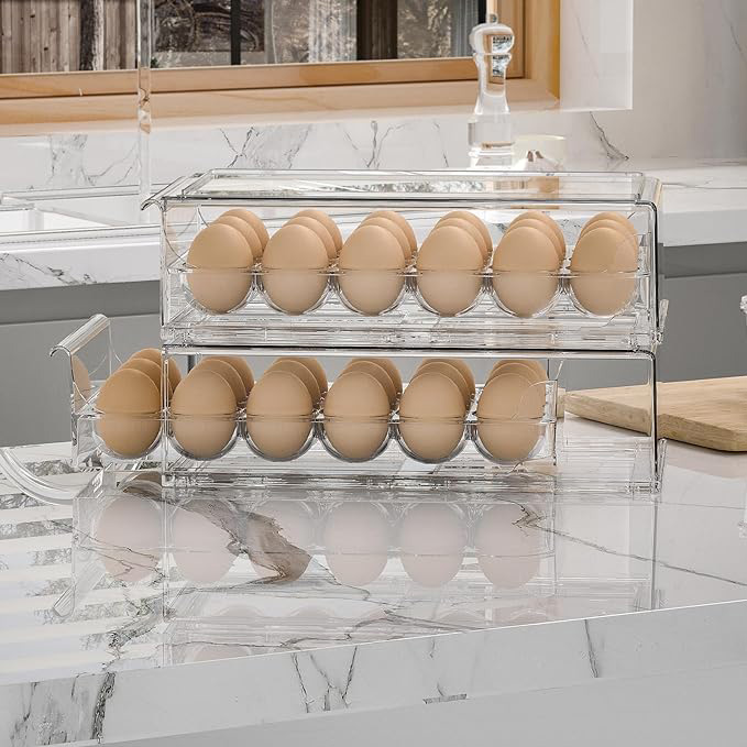 Egg drawer container for refrigerator