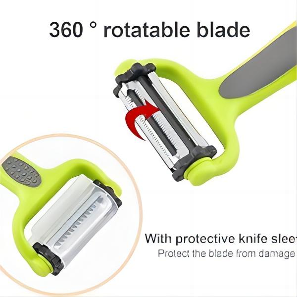 3 in 1 Blade multifunctional Fruit vegetable peeler