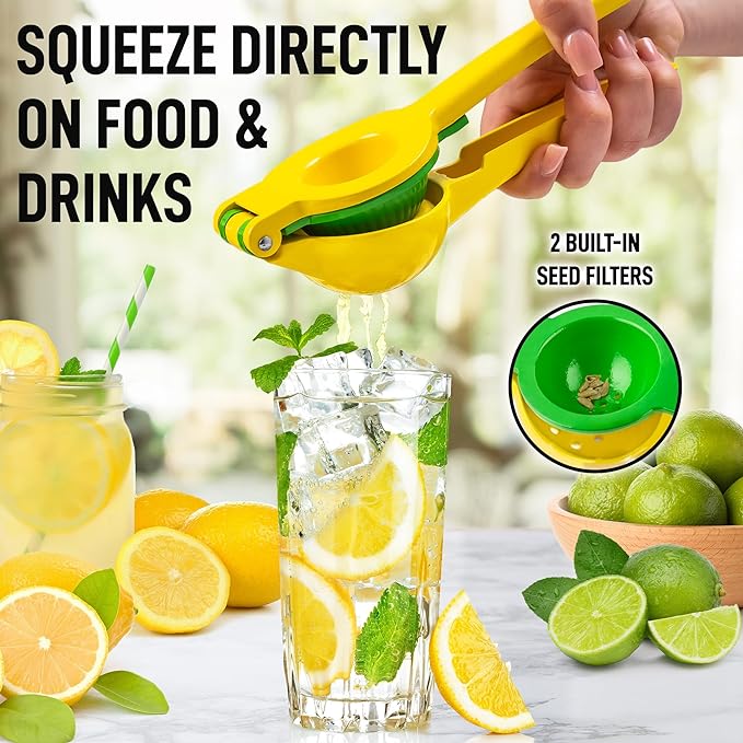 Premium Metal 2-in-1 Lemon Squeezer