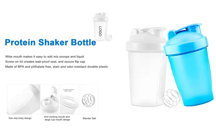 BPA-Free Leak Proof Shaker Bottle for Protein Mixes