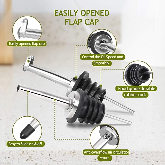 Glass Olive Oil Dispenser Bottle