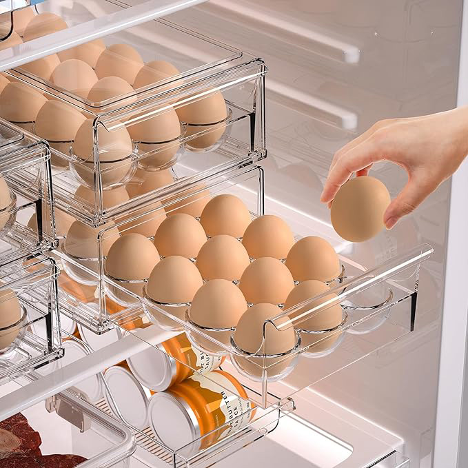Egg drawer container for refrigerator