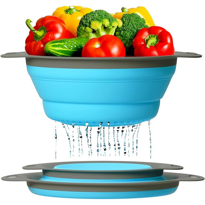 Collapsible Silicone Colanders