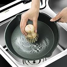 Bamboo Round Palm Pot Brush For Kitchen1 (4)yi0