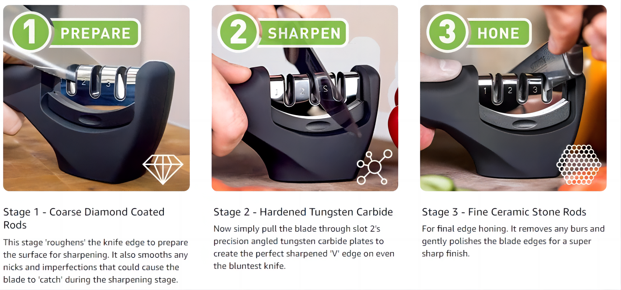 Professional 3 Stage Manual Knife Sharpener 1 (3)b9f