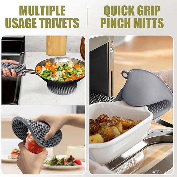 Extra Long Oven Mitts and Pot Holders Sets 3.jpg