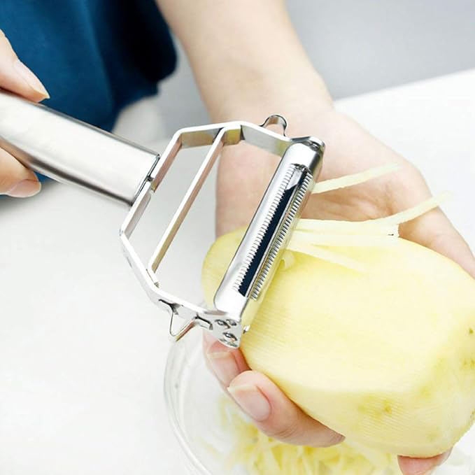 Stainless Steel Blade Vegetable Peeler Julienne Tool