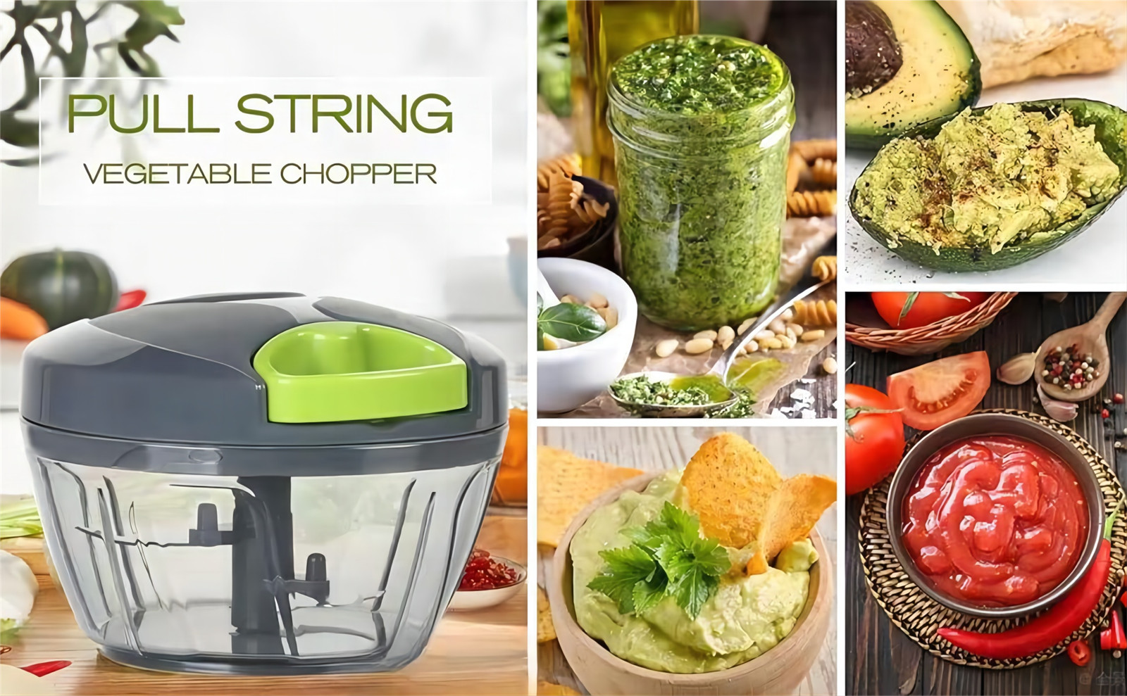 Manual Food Processor Vegetable Chopper (7)lvl
